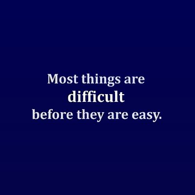 success  is not easy