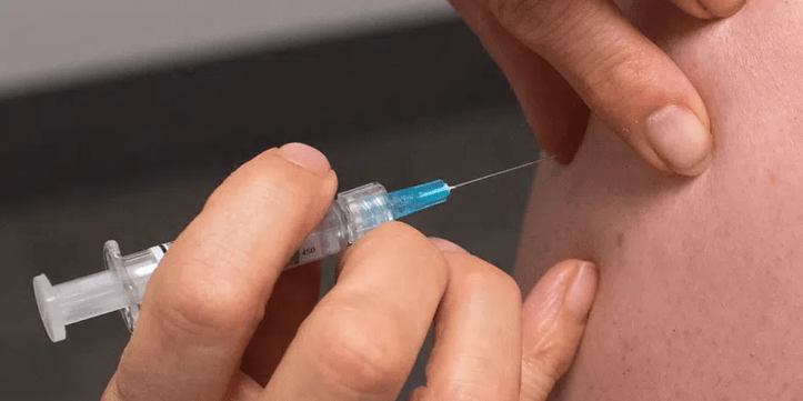 vaccine injection needle